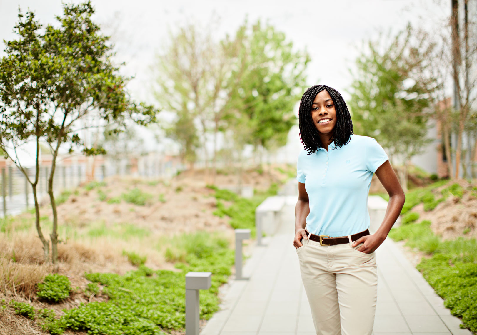 Portrait of African American female engineering student. Atlanta Photographer