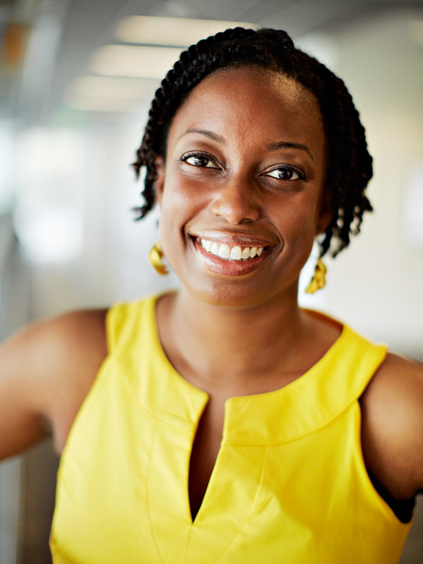 Portrait of smiling African American female student. Atlanta Photographer